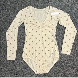 ARQ Paloma Leo Long-Sleeve Bodysuit Size Small NWT